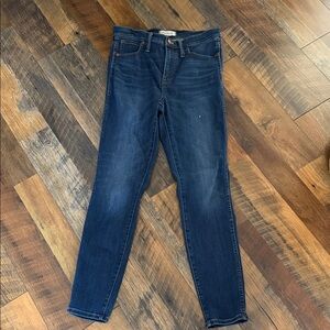 Madewell Dark Blue Skinny Jeans